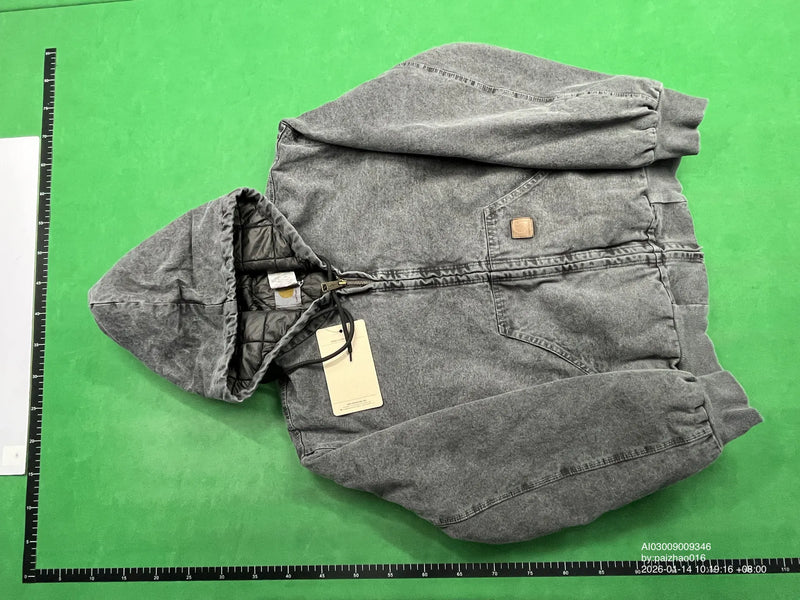 Chaqueta Carhartt Capucha Cremallera Lavado Desgastado - Image 1