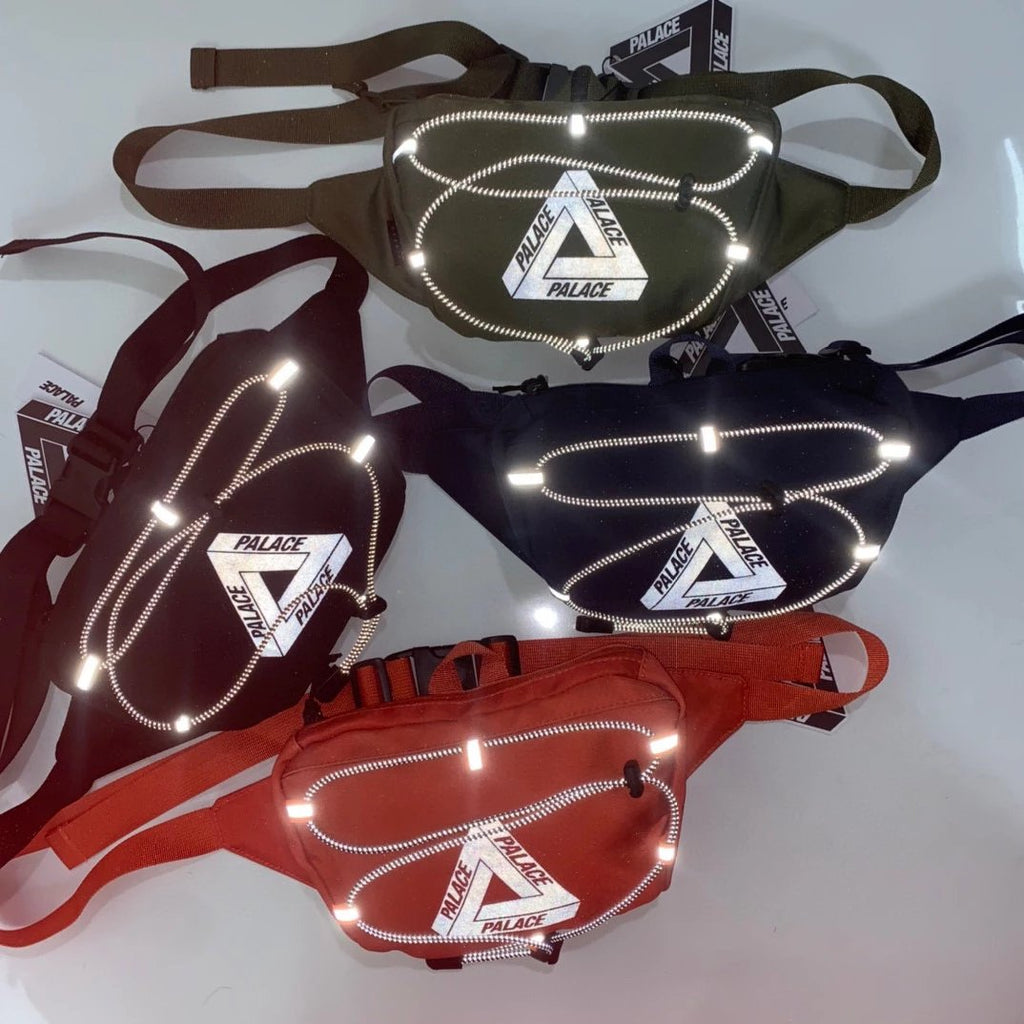 Riñonera PALACE Triangle Print Reflectante - Bolsa de Pecho para Pareja