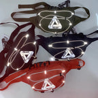 Riñonera PALACE Triangle Print Reflectante - Bolsa de Pecho para Pareja