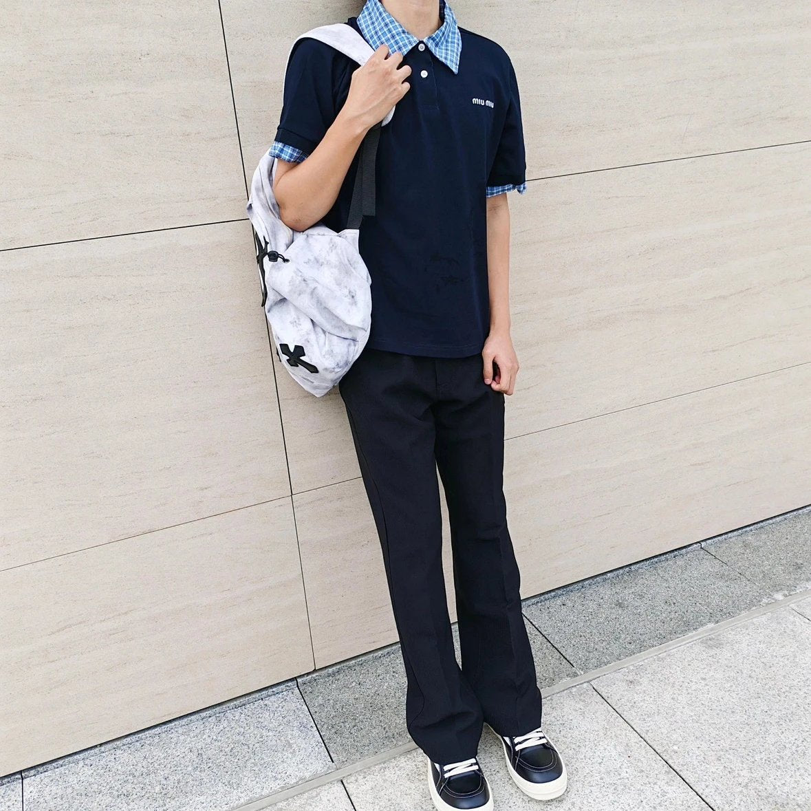 Crow heart mud dyed backpack